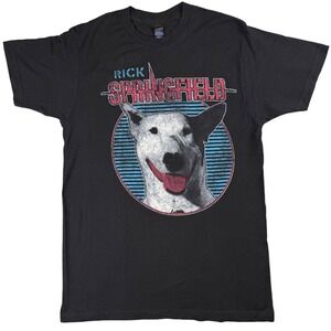 Rick Springfield Jessie Dog Graphic Band T Shirt Black Tultex Medium